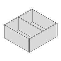 BLUM AMBIA-LINE Keret LEGRABOX Frontkihúzású fiók  Fadesign =270 mm  szél.=242 mm 1.Kép