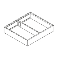 BLUM AMBIA-LINE Keret LEGRABOX Fiók,Acél  NH=270 mm, Szélesség=242 mm Orion Fiók,Acél