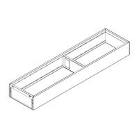 BLUM AMBIA-LINE Keret LEGRABOX Fiók,Acél  NH=450 mm, szél.=100 mm Selyemfehér Fiók,Acél