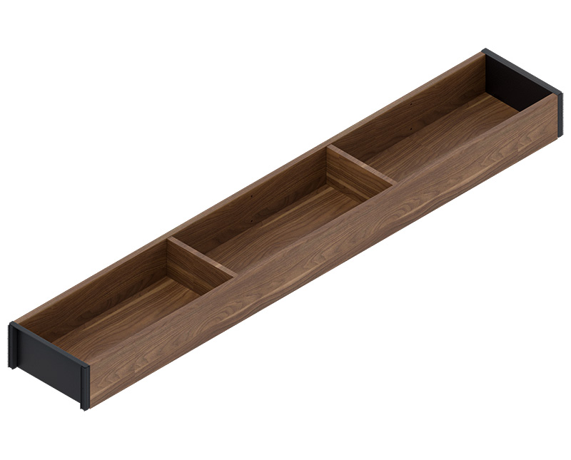 BLUM AMBIA-LINE Keret LEGRABOX NH=650 mmszél.=100 mm Tenn.dió/ Fa Fiókhoz