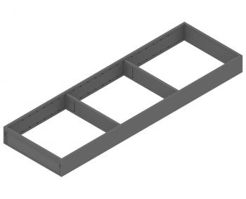 BLUM AMBIA-LINE Keret LEGRABOX Fiók,Acél  NH=650 mm, szél.=200 mm Orionszürke Fiók,Acél 1.Kép