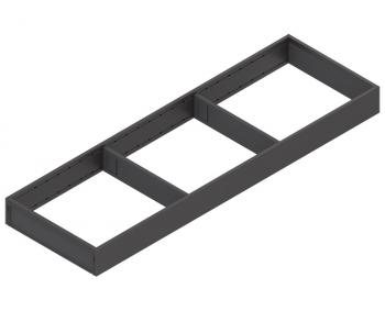 BLUM AMBIA-LINE Keret LEGRABOX Fiók,Acél NH=650 mm, szél.=200 mm Terrafekete Fiók,Acél 1.Kép