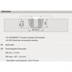 BLUM LEGRABOX Előlaprögzítő, magasság C, EXPANDO T, szimmetrikus 2.Kép