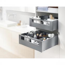 BLUM LEGRABOX előlaprögzítő, C korlátos belső kihúzású fiókhoz, B+J Terrafekete 2.Kép