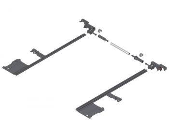 BLUM LEGRABOX oldalstabilizátorNH=400 mm KSZ=1400 mmteljes kihúzás 1.Kép