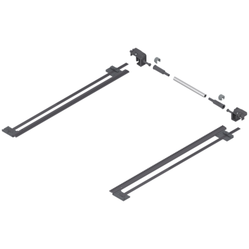 BLUM TANDEM oldalstabilizátor, NH=650 mm KSZ=1400 mm, Részleges kihúzású fióK 1.Kép