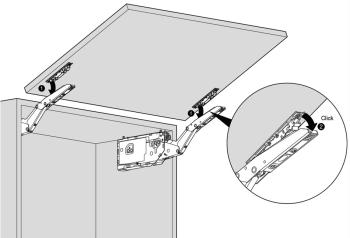 BLUM AVENTOS HK top felnyíló vasalat TF=930-2800 facsavarral (2 db esetén) SERVO-DRIVE alkalmas 3.Kép