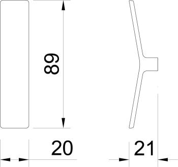 BÚTORFOGANTYÚ 410/32 VILÁGOS KRÓM 2.Kép