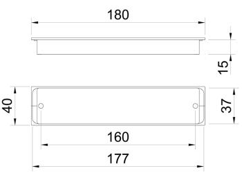 BÚTORFOGANTYÚ 405 B/52 160 MATT FEKETE 2.Kép