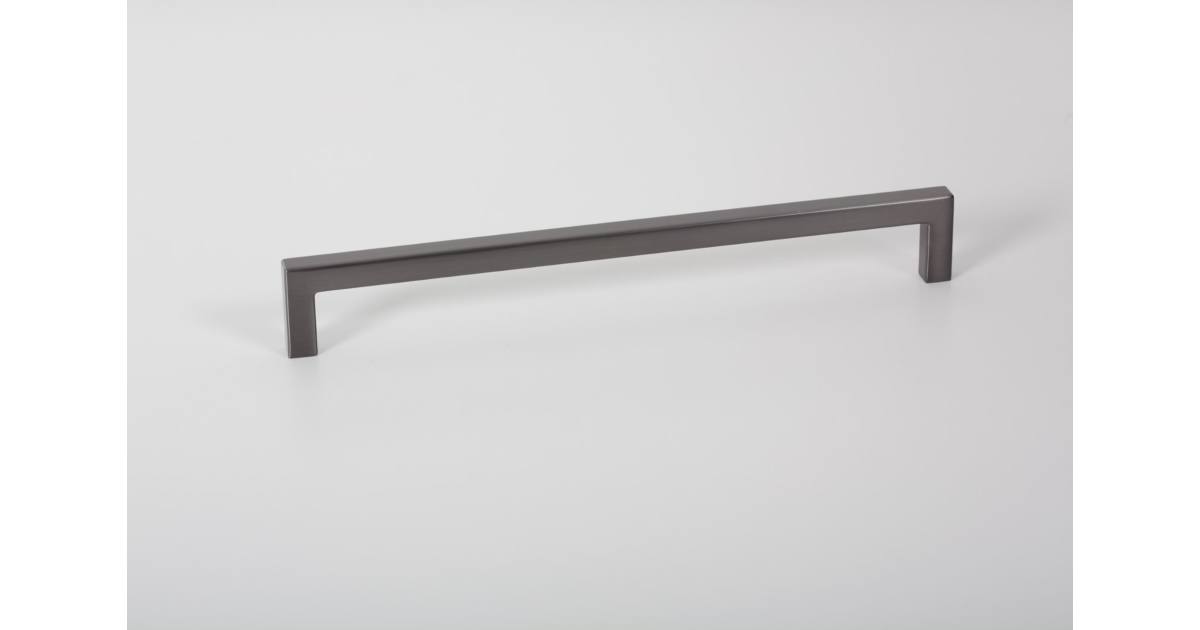 Fogantyú U 160 mm 168 mm zamak csiszolt szürke