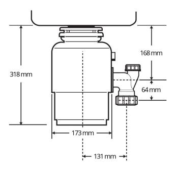 Insinkerator konyhamalac ISE56 pneumatikus kapcsolóval 3.Kép