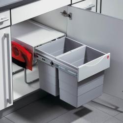 Hailo AS Raumspar Tandem Comfort 20/20/KS, Nyíló ajtó mögé szemetes 40L 1.Kép