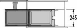 Hailo AS Solo 20 Slate Grey Automata Ajtónyitással nyíló szemetes, 20L  3.Kép
