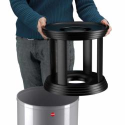 Hailo ProfiLine Safe Plus XL grey hulladékgyűjtő, tűzálló peremmel + hamut 2.Kép