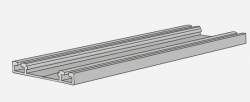 Alsó sín RAPID (inox) / 4m 1.Kép