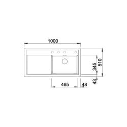 MOSOGATÓ BLANCOZENAR XL 6S palaszürke jobb tartozék nélkül exc. 2.Kép
