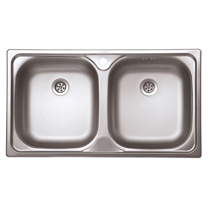 EVIDO FLEX DUO rozsdamentes mosogató, kétmedence, 78x43,5 cm, 1 1/2
