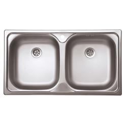 EVIDO FLEX DUO rozsdamentes mosogató, kétmedence, 78x43,5 cm, 1 1/2