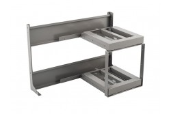 BELSŐ FÉMRÁCS FLYBST452  SAROKSZEKRÉNYBE 830x545x470mm ANTRACIT