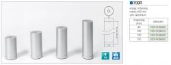 MŰANYAG DESIGN LÁB ART709/R H=100mm ALUMÍNIUM 2.Kép