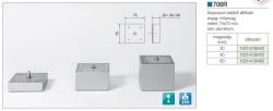 MŰANYAG DESIGN LÁB ART706/R H=60mm ALUMÍNIUM 2.Kép