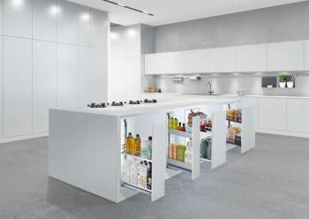 Kesseböhmer DISPENSA Junior slim vasalat szett fenéklapra 695-783mm Silver 2.Kép