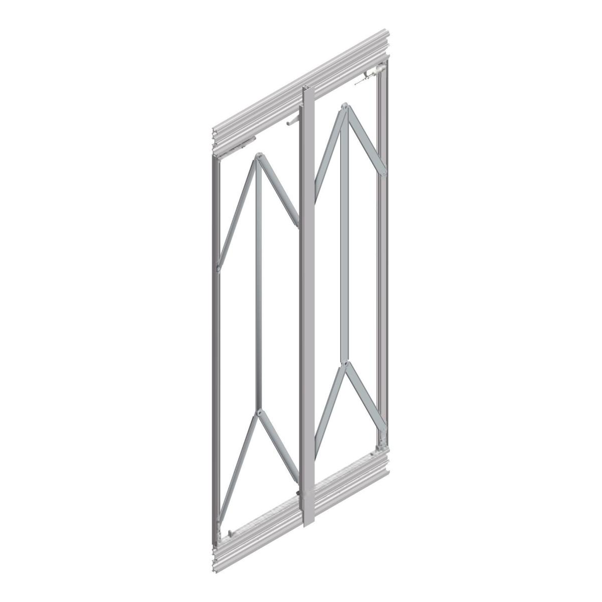 Cinetto PS66 vasalat behúzható tolóajtóh oz, H2400-2700mm, készlet jobb ajtóhoz