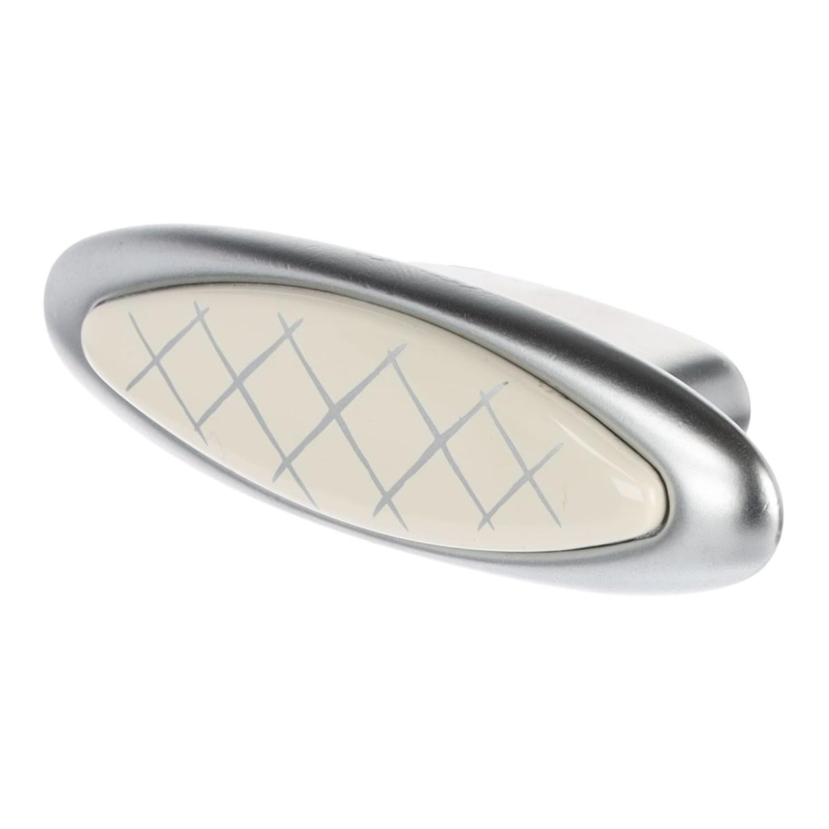 Citterio Giulio XR28 gombfogantyú, 32 mm , matt króm / porcelán