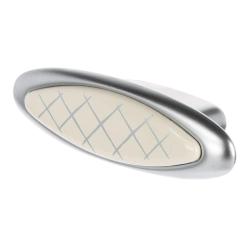 Citterio Giulio XR28 gombfogantyú, 32 mm , matt króm / porcelán 1.Kép
