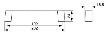 Citterio Giulio XR15 fogantyú, 192 mm, n atúr bronz 2.Kép