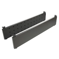 RiexTrack magasított fiókoldal, perforác ióval fiókosztóhoz, 650 mm, sötétszürke