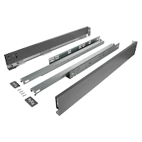 RiexTrack kettős oldalfalú fióksín, 89/6 50 mm, sötétszürke 1.Kép