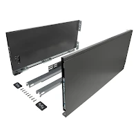 RiexTrack kettős oldalfalú fióksín, 249/ 550 mm, sötétszürke