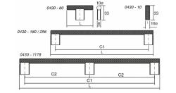 GRAF2 gombfogantyú 60 mm csiszolt sötét 5.Kép