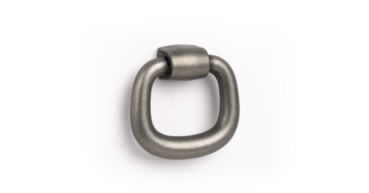 Fogantyú  Viefe PENDANT gomb, fém, ónszürke