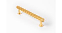 Fogantyú  Viefe RILLE  160mm, alumínium, csiszolt sötét sárgaréz 1.Kép