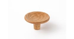 Fogantyú  Viefe DISC gomb, D38, fa, tölgy 1.Kép