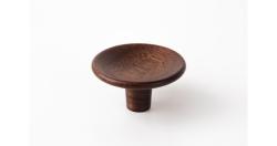Fogantyú  Viefe DISC gomb, D38, fa, dió 1.Kép