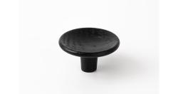 Fogantyú  Viefe DISC gomb, D50, fa, fekete matt 1.Kép