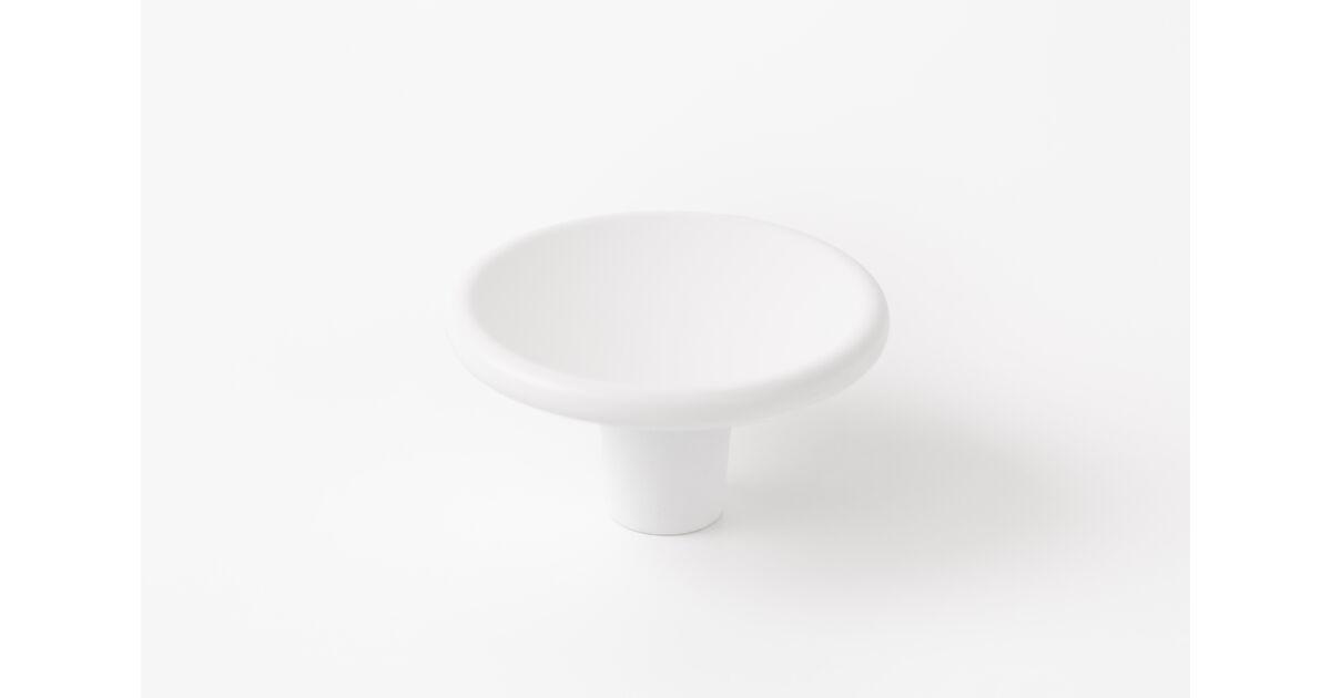 Fogantyú  Viefe DISC gomb, D50, fém, matt fehér
