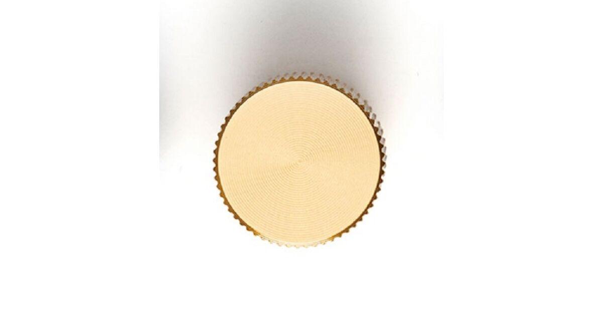 Fogantyú Viefe ARPA gomb 22mm, alumínium, csiszolt sötét sárgaréz