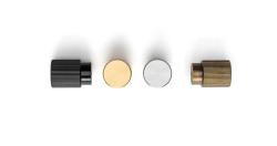 Fogantyú  Viefe ARPA gomb 22mm, alumínium, rusztikus sárgaréz 3.Kép