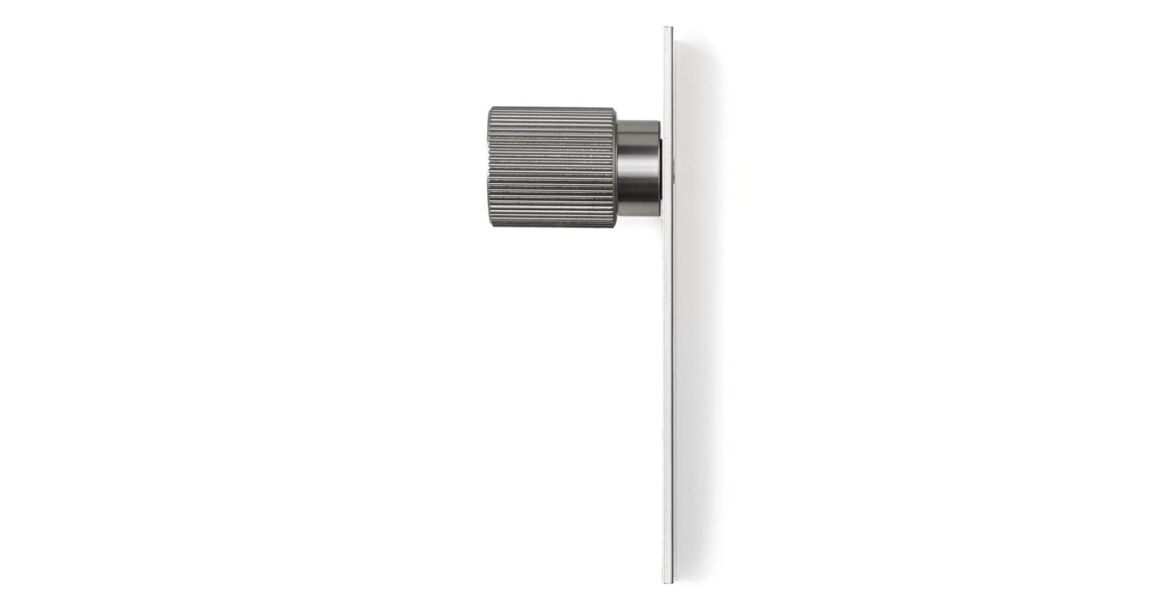 Fogantyú  Viefe ARPA talpas gomb 22mm, alumínium, szálcsiszolt