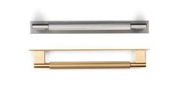 Fogantyú  Viefe ARPA talpas  192mm, alumínium csiszolt fekete 2.Kép