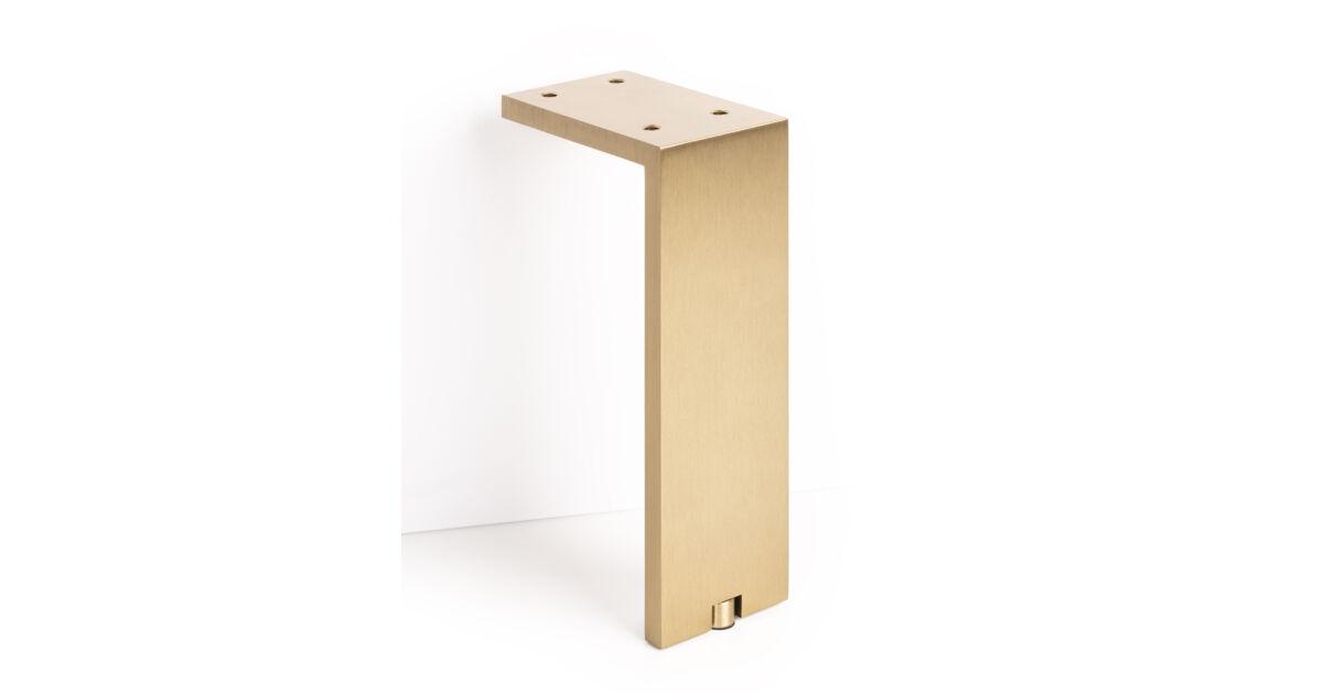 Viefe FONDA láb, 200mm, alumínium csiszolt sötét sárgaréz