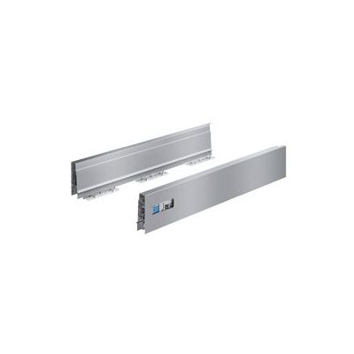Hettich Atira fiók oldal profil 300 mm, 70 mm magas, jobbos, szürke, ipari kisze