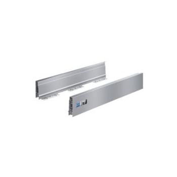 Hettich Atira fiók oldal profil 300 mm, 70 mm magas, jobbos, szürke, ipari kisze 1.Kép