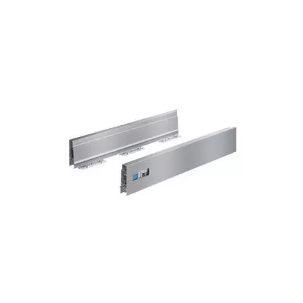 Hettich Atira fiók oldal profil 420 mm, 70 mm magas,jobbos, szürke, ipari kiszer