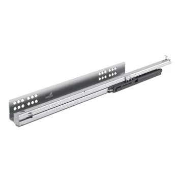 Hettich Atira Quadro V6 Teljes kihúz.sín , beépített csillapítással fa fiókhoz terhelhetőség 30kg-ig, 520 mm  balos 1.Kép