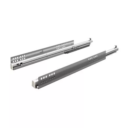 Hettich Atira Quadro V6 Teljes kihúz.sín beépített csill., Integrált, push open   rendsz. terhel. 30kg-ig, 300 mm  balos